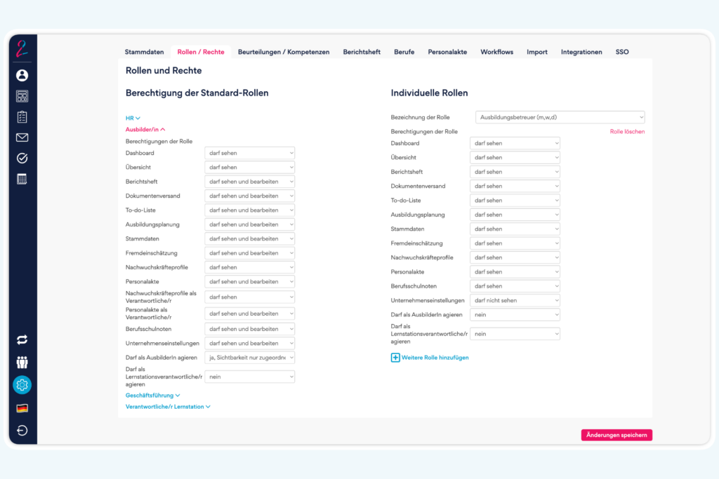 Multi-Standort & Rollen/Rechte
