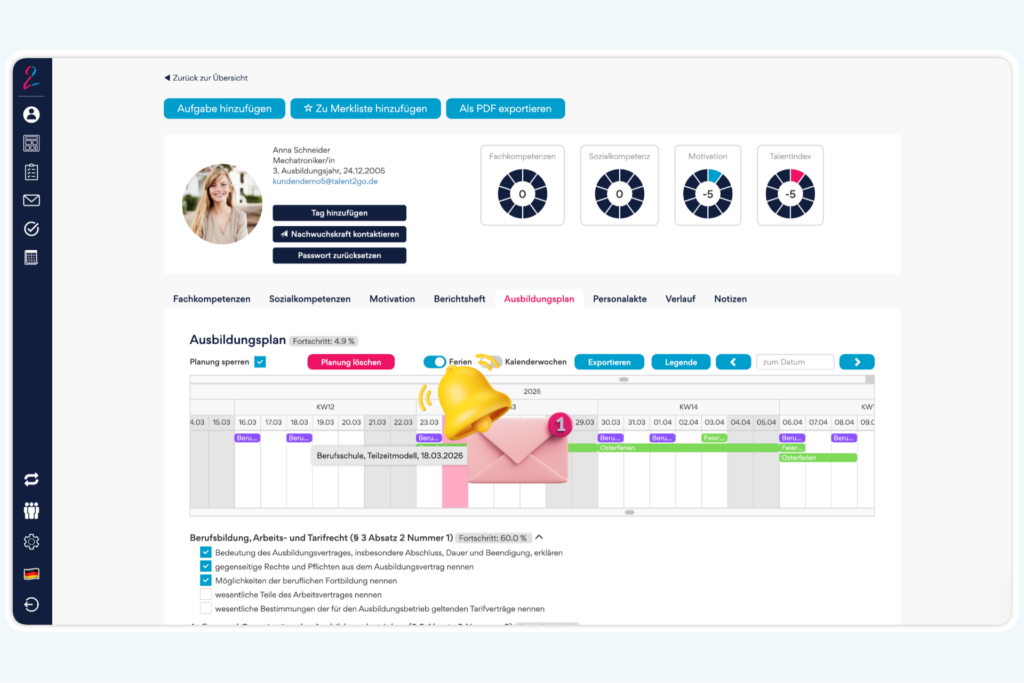 aBenachrichtigungen & Erinnerungen