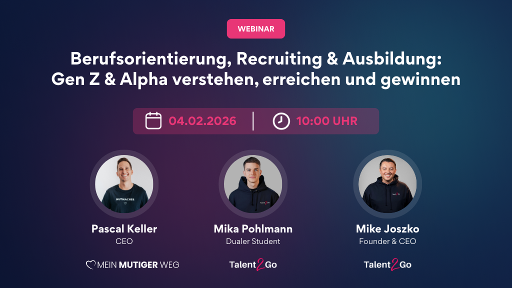 WEBINAR: Berufsorientierung, Recruiting & Ausbildung