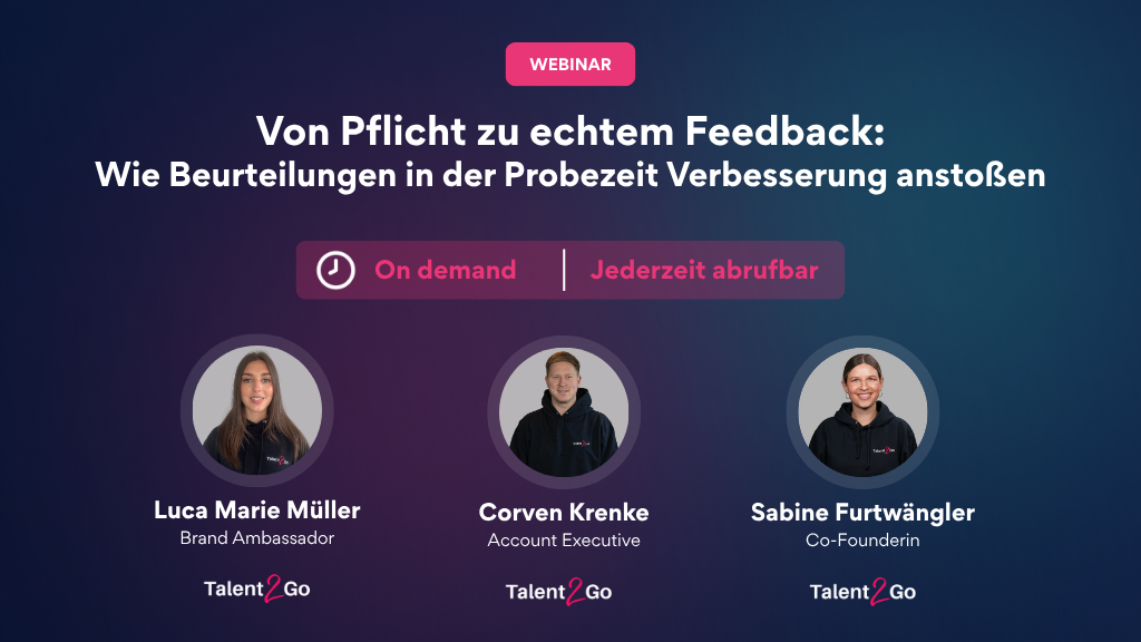 Webinar: Von Pflicht zu echtem Feedback