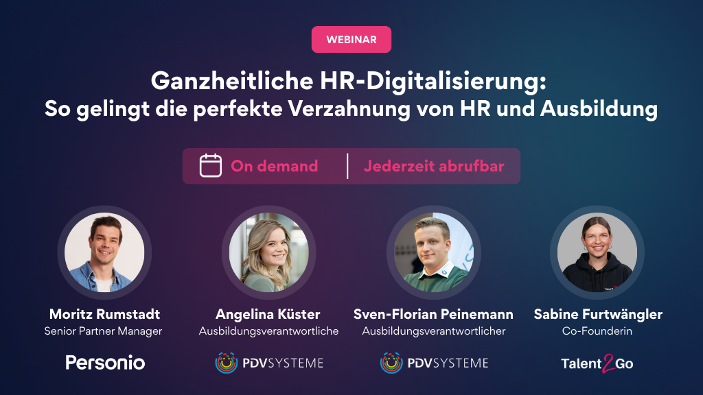 Webinar: Ganzheitliche HR-Digitalisierung