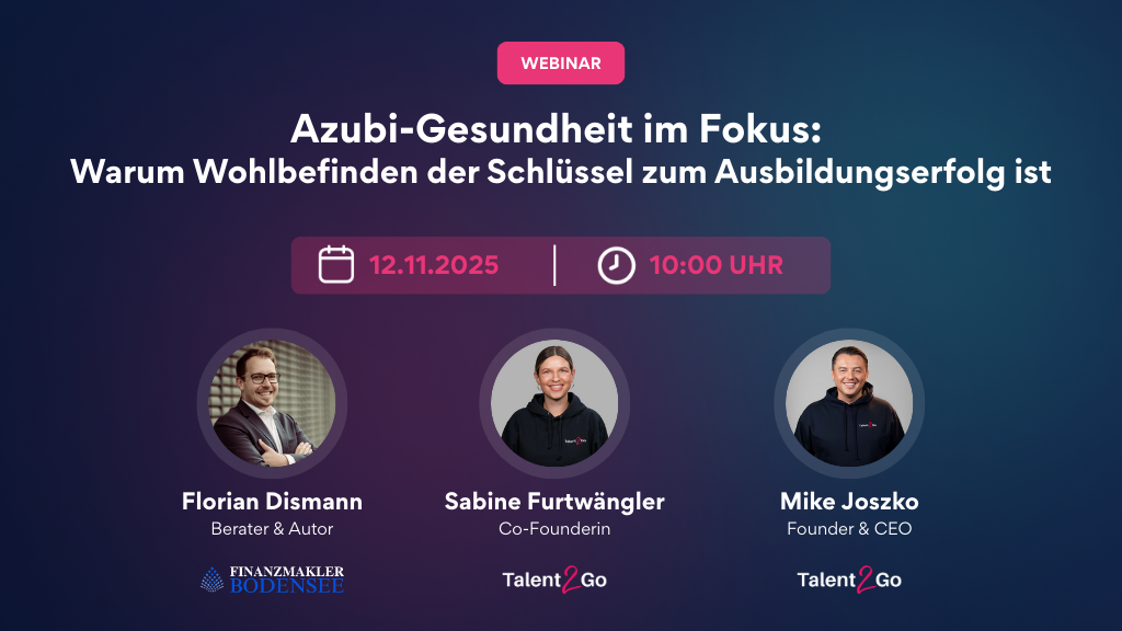 Webinar: Azubi-Gesundheit im Fokus