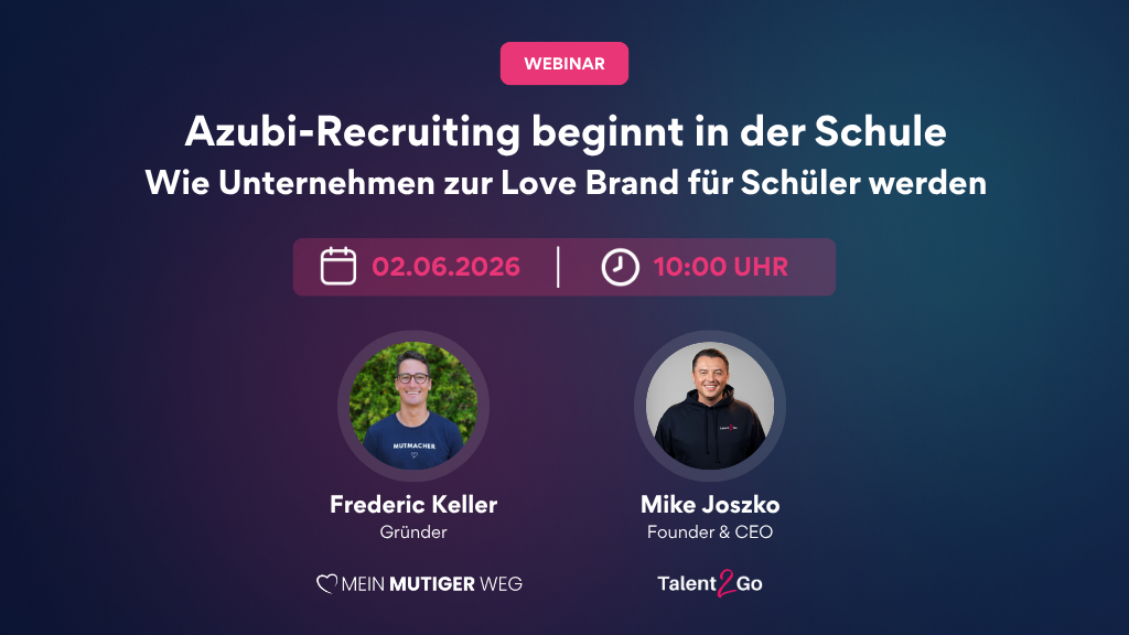 Webinar: Azubi-Recruiting beginnt in der Schule, nicht auf dem Jobportal