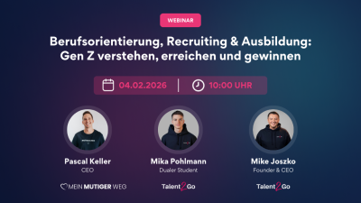 WEBINAR: Berufsorientierung, Recruiting & Ausbildung